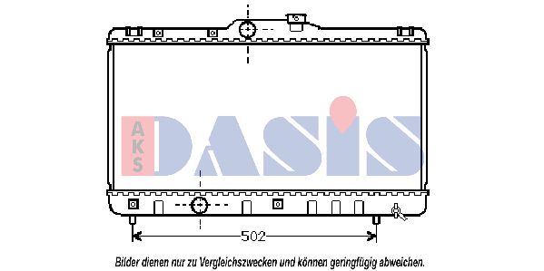 AKS DASIS Радиатор, охлаждение двигателя 211640N